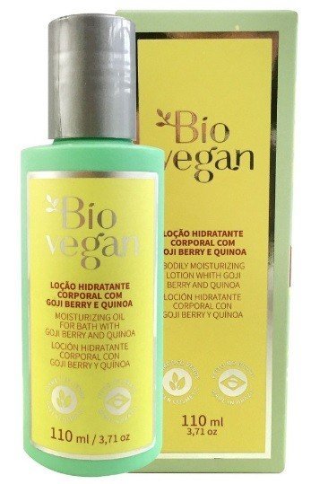 Loção Hidratante Corporal com Goji Berry e Quinoa - Bio Vegan - Frasco com 110ml - Mundo dos Óleos