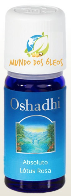 Óleo Absoluto de Lotus Rosa - Oshadhi - Frasco com 3ml - Mundo dos Óleos