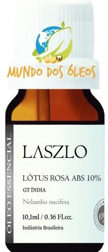 Óleo Absoluto de Lótus Rosa 10% - Laszlo - Frasco com 10ml - Mundo dos Óleos