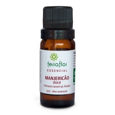 Óleo Essencial de Manjericão Doce qt. Linalol - Terra Flor - Frasco com 5ml - Mundo dos Óleos