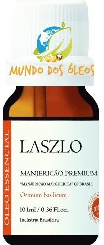 Óleo Essencial de Manjericão Verde Premium - Laszlo - Frasco com 10ml - Mundo dos Óleos