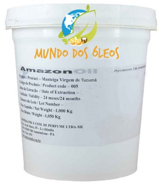Manteiga de Tucumã (Amêndoa) - Amazon Oil - Frasco com 1 Kilo - Mundo dos Óleos