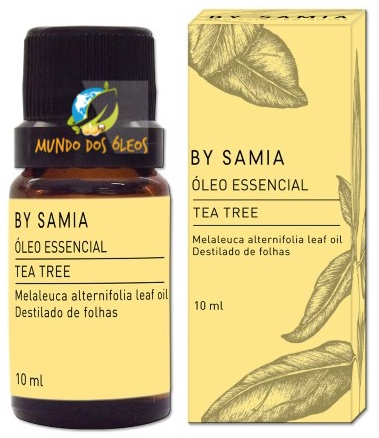 Óleo Essencial de Melaleuca (Tea Tree) - By Samia - Frasco com 10ml - Mundo dos Óleos