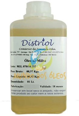 Óleo de Milho - Distriol - Frasco com 1 Litro - Mundo dos Óleos