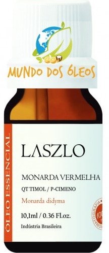 Óleo Essencial de Monarda Vermelha (Qt Timol) - Laszlo - Frasco com 10ml - Mundo dos Óleos