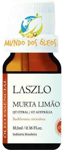 Óleo Essencial de Murta Limão - Laszlo - Frasco com 10ml - Mundo dos Óleos
