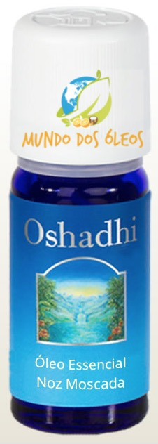 Óleo Essencial Orgânico de Noz Moscada - Oshadhi - Frasco com 5ml - Mundo dos Óleos