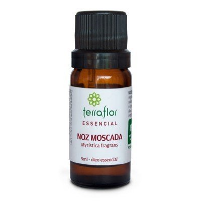 Óleo Essencial de Noz Moscada - Terra Flor - Frasco com 5ml - Mundo dos Óleos