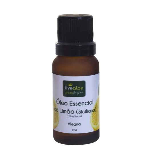 Óleo Essencial de Limão Siciliano - LiveAloe - Frasco com 12ml - Mundo dos Óleos