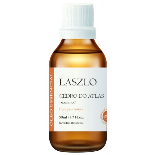 Óleo Essencial de Cedro do Atlas (Gt Marrocos) - Laszlo - Frasco com 50ml - Mundo dos Óleos