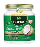 Óleo de Coco Extra Virgem - Copra - Frasco com 200ml - Mundo dos Óleos