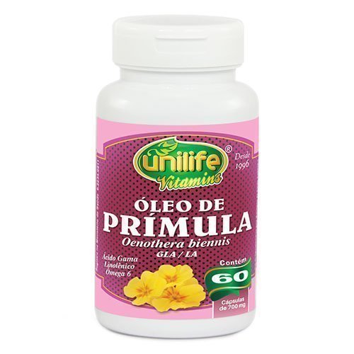 Óleo de Primula - Unilife - Frasco com 60 Capsulas de 500mg - Mundo dos Óleos
