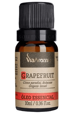 Óleo Essencial de Grapefruit - Via Aroma - Frasco com 10ml - Mundo dos Óleos