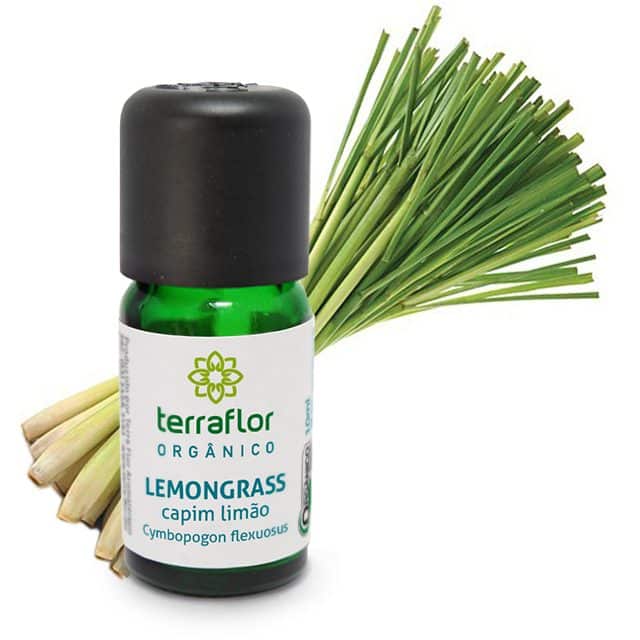 Óleo Essencial de Lemongrass orgânico - Terra Flor - Frasco com 10ml - Mundo dos Óleos