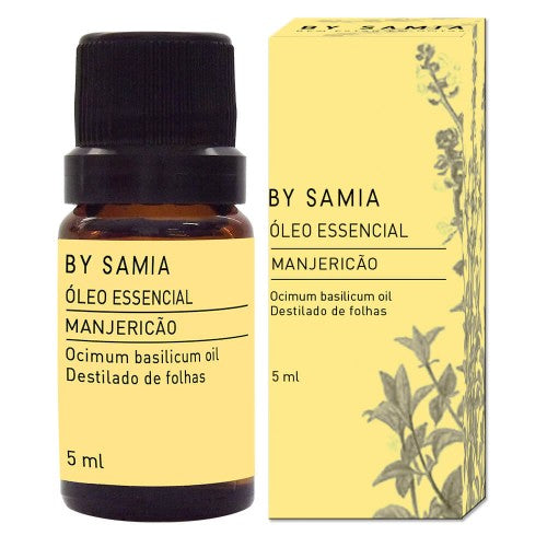Óleo Essencial de Manjericão - By Samia - Frasco com 5ml - Mundo dos Óleos