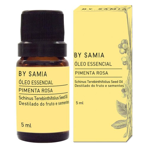 Óleo Essencial de Pimenta Rosa - By Samia - Frasco com 5ml - Mundo dos Óleos