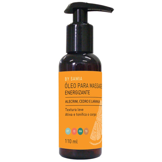 Óleo Para Banho e Massagem Energizante - By Samia - Frasco com 110ml - Mundo dos Óleos