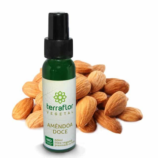 Óleo Vegetal de Amêndoa doce - Terra Flor - Frasco com 60ml - Mundo dos Óleos