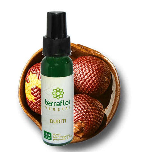 Óleo Vegetal de Buriti - Terra Flor - Frasco com 60ml - Mundo dos Óleos
