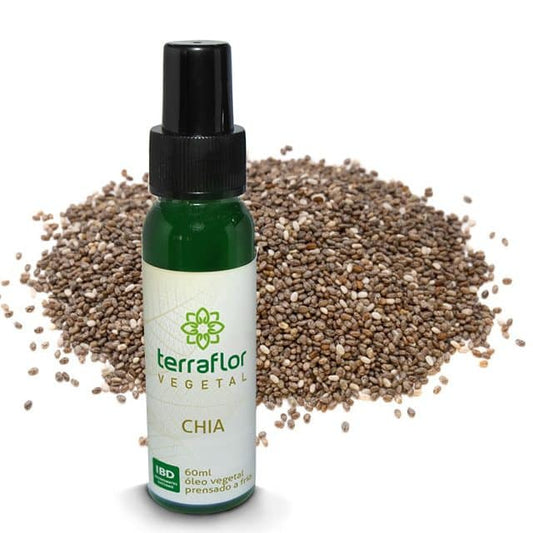 Óleo Vegetal de Chia - Terra Flor - Frasco com 60ml - Mundo dos Óleos