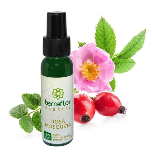 Óleo Vegetal de Rosa mosqueta  - Terra Flor - Frasco com 60ml - Mundo dos Óleos