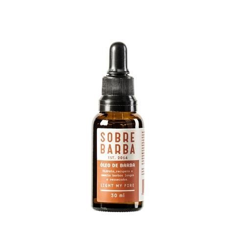 Óleo de Barba - Light My Fire - Sobrebarba - Frasco com 30ml - Mundo dos Óleos