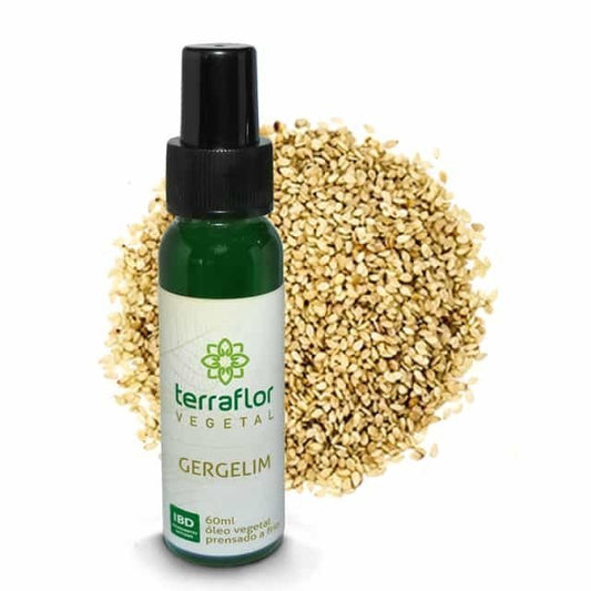 Óleo vegetal de Gergelim - Terra Flor - Frasco com 60ml - Mundo dos Óleos
