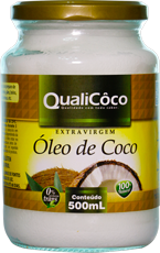 Óleo de Coco Extra Virgem - Qualicoco - Frasco com 500ml - Mundo dos Óleos