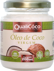 Óleo de Coco Virgem - Qualicoco - Frasco com 200ml - Mundo dos Óleos