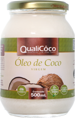 Óleo de Coco Virgem - Qualicoco - Frasco com 500ml - Mundo dos Óleos