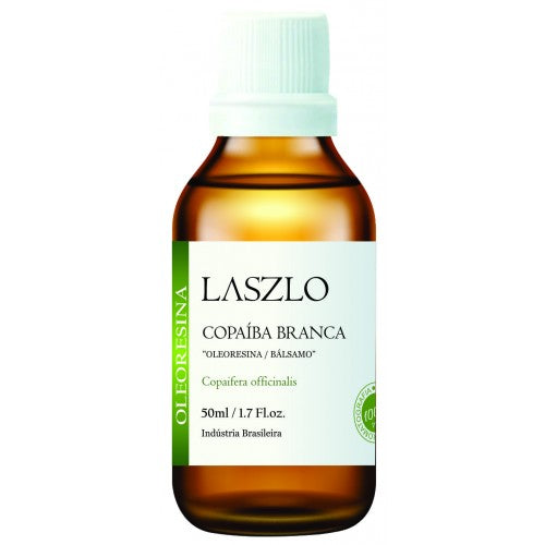 Óleo Essencial de Copaiba Branca ''Óleoresina'' (Gt Brasil) - Laszlo - Frasco com 50ml - Mundo dos Óleos