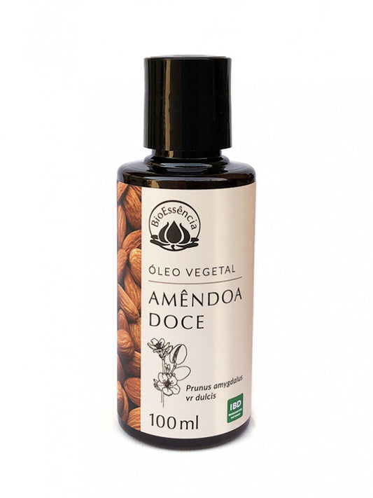 Óleo Vegetal de Amendoa Doce - BioEssência - Frasco com 100ml - Mundo dos Óleos