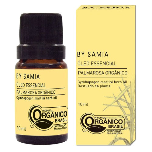 Óleo Essencial de Palmarosa (Orgânico) - By Samia - Frasco com 10ml - Mundo dos Óleos