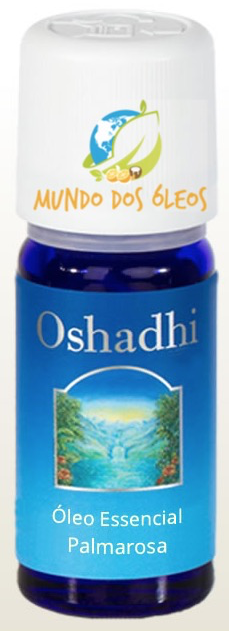 Óleo Essencial Orgânico de Palmarosa - Oshadhi - Frasco com 5ml - Mundo dos Óleos