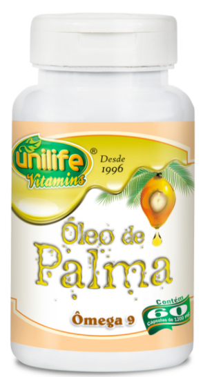Óleo de Palma - Unilife - Frasco com 60 Capsulas de 1000mg - Mundo dos Óleos