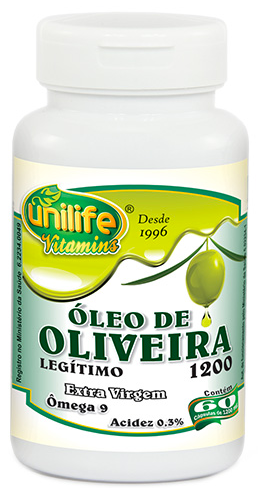 Óleo de Oliveira - Unilife - Frasco com 60 Capsulas de 1200mg - Mundo dos Óleos