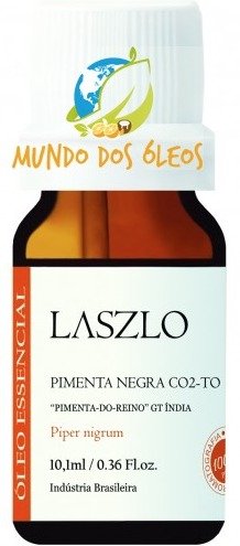 Óleo Essencial de Pimenta Negra (Co2) - Laszlo - Frasco com 10ml - Mundo dos Óleos