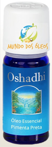 Óleo Essencial Orgânico de Pimenta Preta - Oshadhi - Frasco com 5ml - Mundo dos Óleos