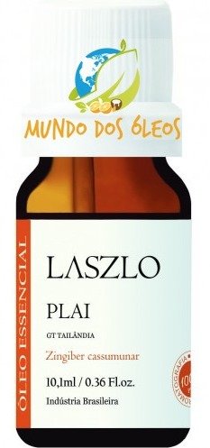 Óleo Essencial de Plai (Gengibre Cassumunar) - Laszlo - Frasco com 10ml - Mundo dos Óleos