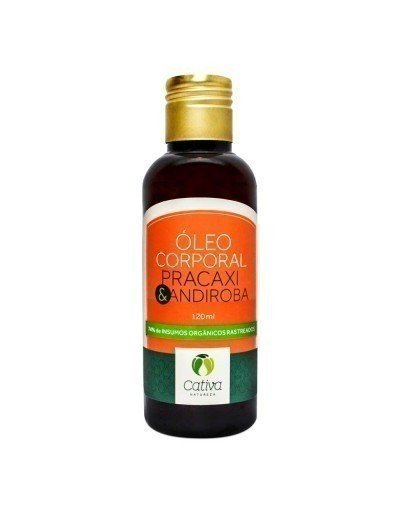 Óleo Corporal - Pracaxi e Andiroba - Cativa - Frasco com 120ml - Mundo dos Óleos