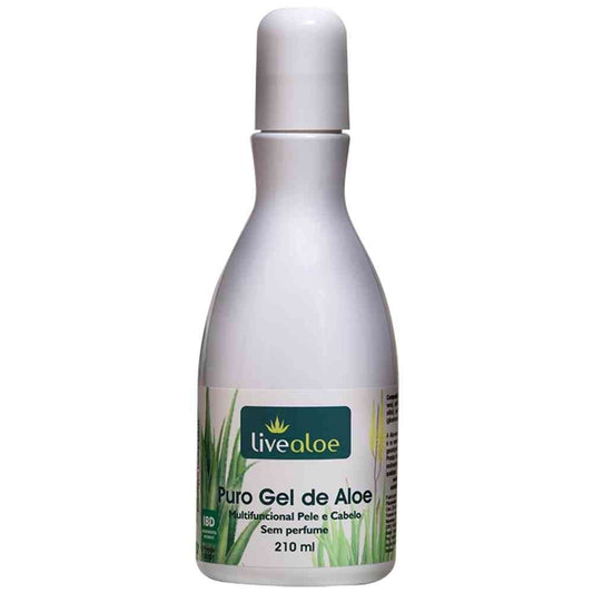 Puro Gel de Aloe - LiveAloe - Frasco com 210ml - Mundo dos Óleos