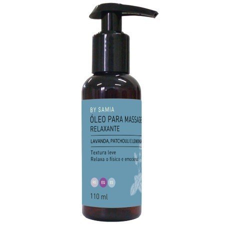 Óleo Para Massagem - Relaxante - By Samia - Frasco com 110ml - Mundo dos Óleos
