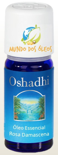 Óleo Essencial Orgânico de Rosa - Oshadhi - Frasco com 3ml - Mundo dos Óleos
