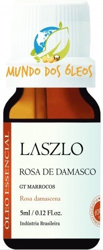 Óleo Essencial de Rosa de Damasco - Laszlo - Frasco com 5ml - Mundo dos Óleos
