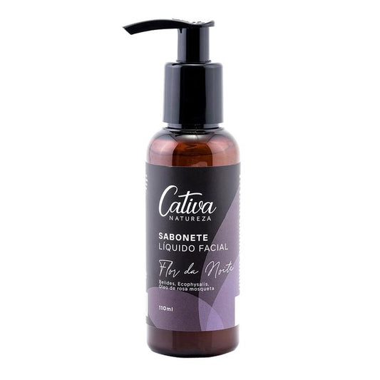 Sabonete Líquido Facial Flor da Noite - Cativa - Frasco com 110ml - Mundo dos Óleos