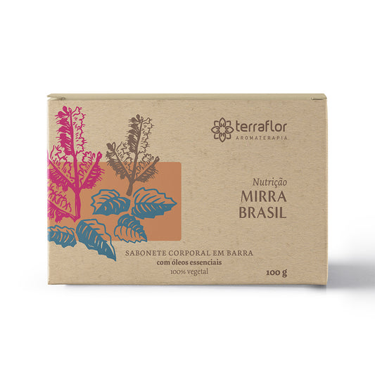 Sabonete Mirra Brasil - Terra Flor - Frasco com 100g - Mundo dos Óleos