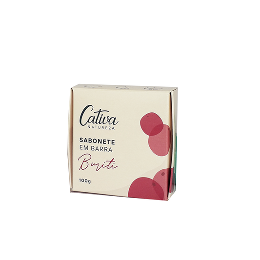 Sabonete Vegetal de Buriti - Cativa - Barra de 100g - Mundo dos Óleos
