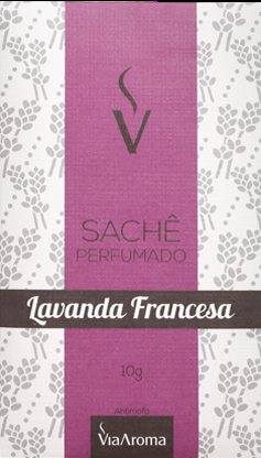 Sachê Perfumado 30g - Lavanda Francesa - Via Aroma - Mundo dos Óleos