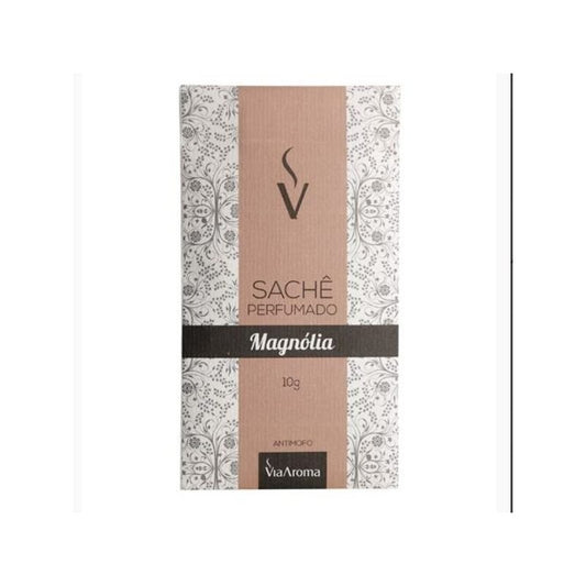 Sachê Perfumado 10g - Magnólia - Via Aroma - Mundo dos Óleos