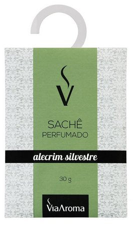 Sachê Perfumado 10g - Alecrim Silvestre - Via Aroma - Mundo dos Óleos
